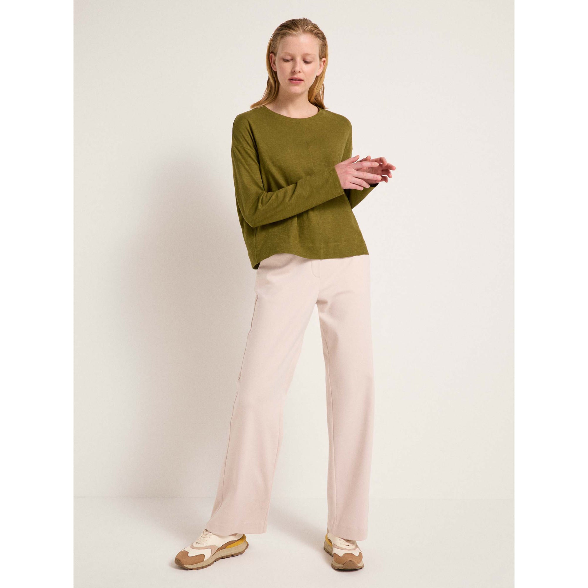 Rundhalsshirt LOOSE FIT aus Bio-Baumwolle