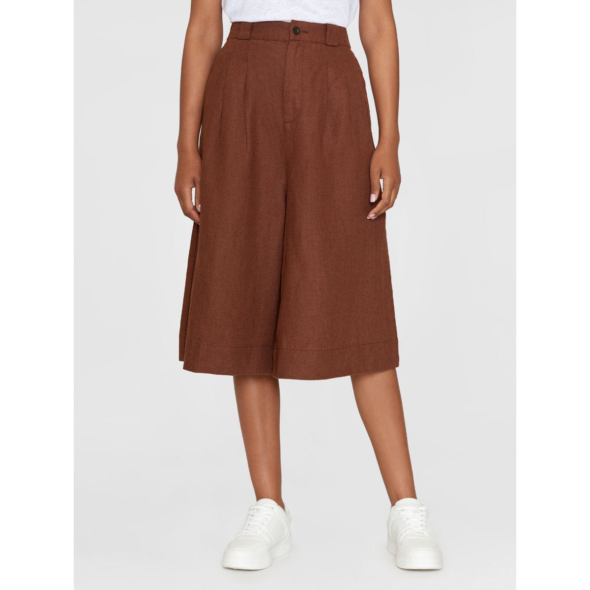 High-Waist Culotte EVE aus Bio-Leinen