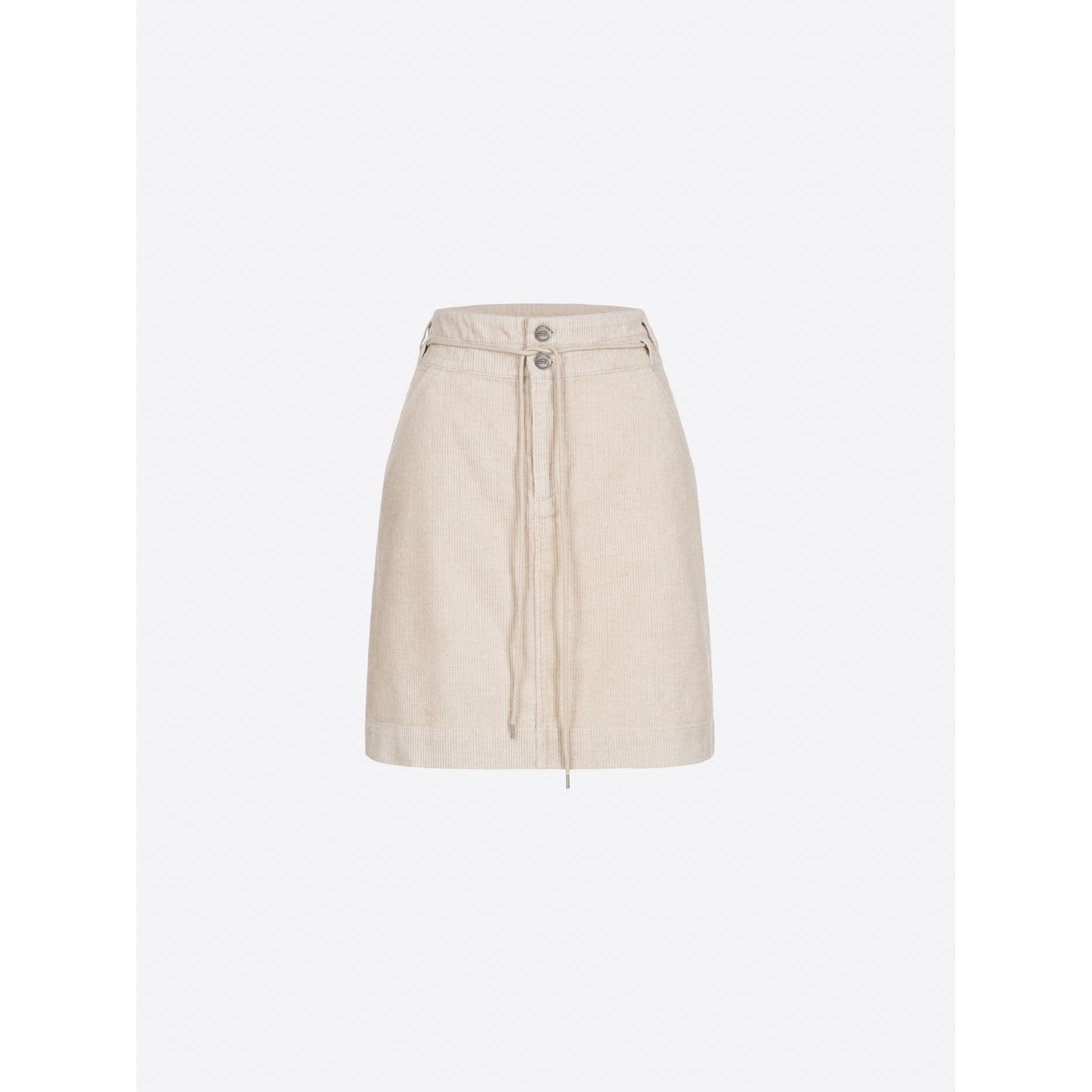 Kord-Rock in A-Linie mit hoher Taille