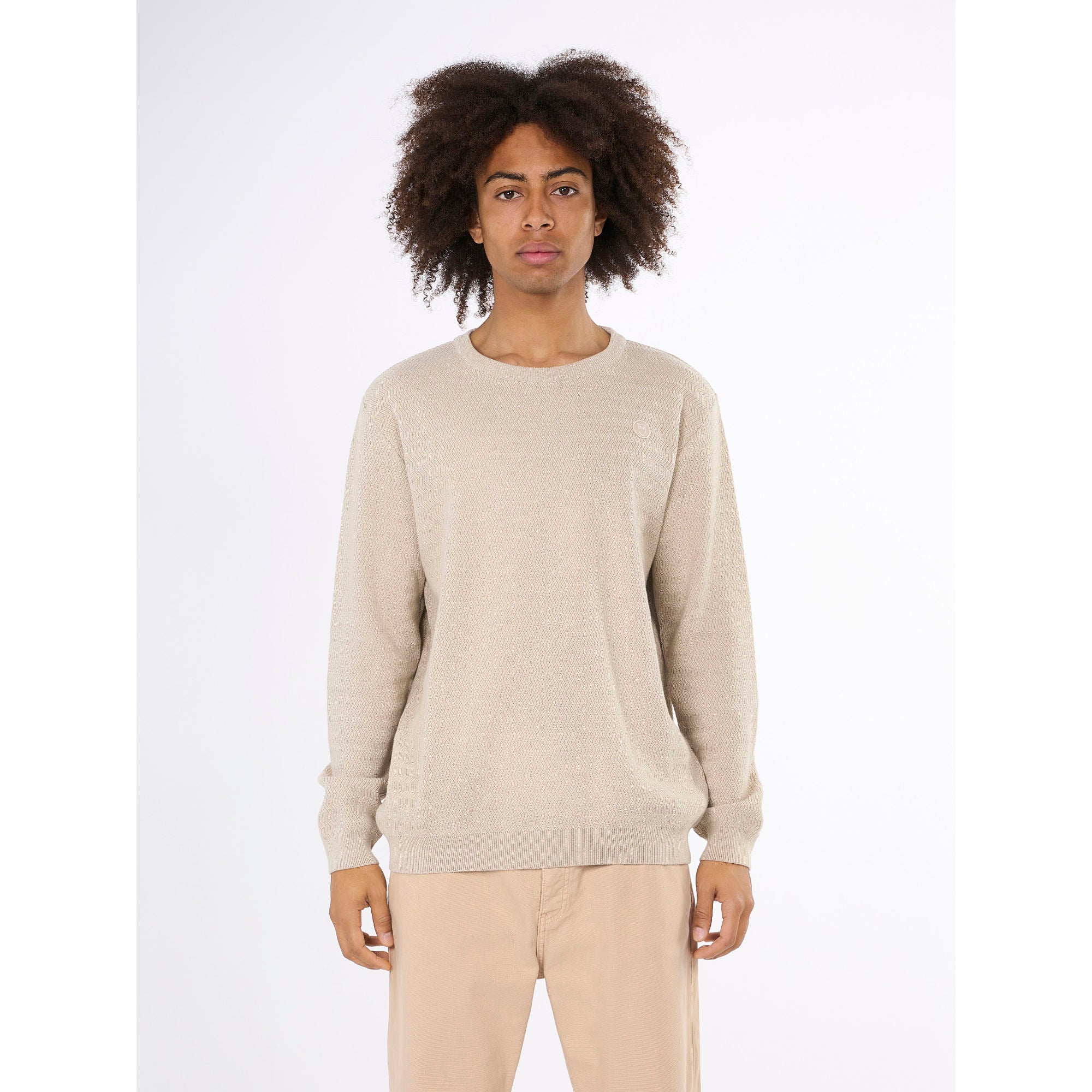 Strickpullover ZIG-ZAG aus Bio-Baumwolle