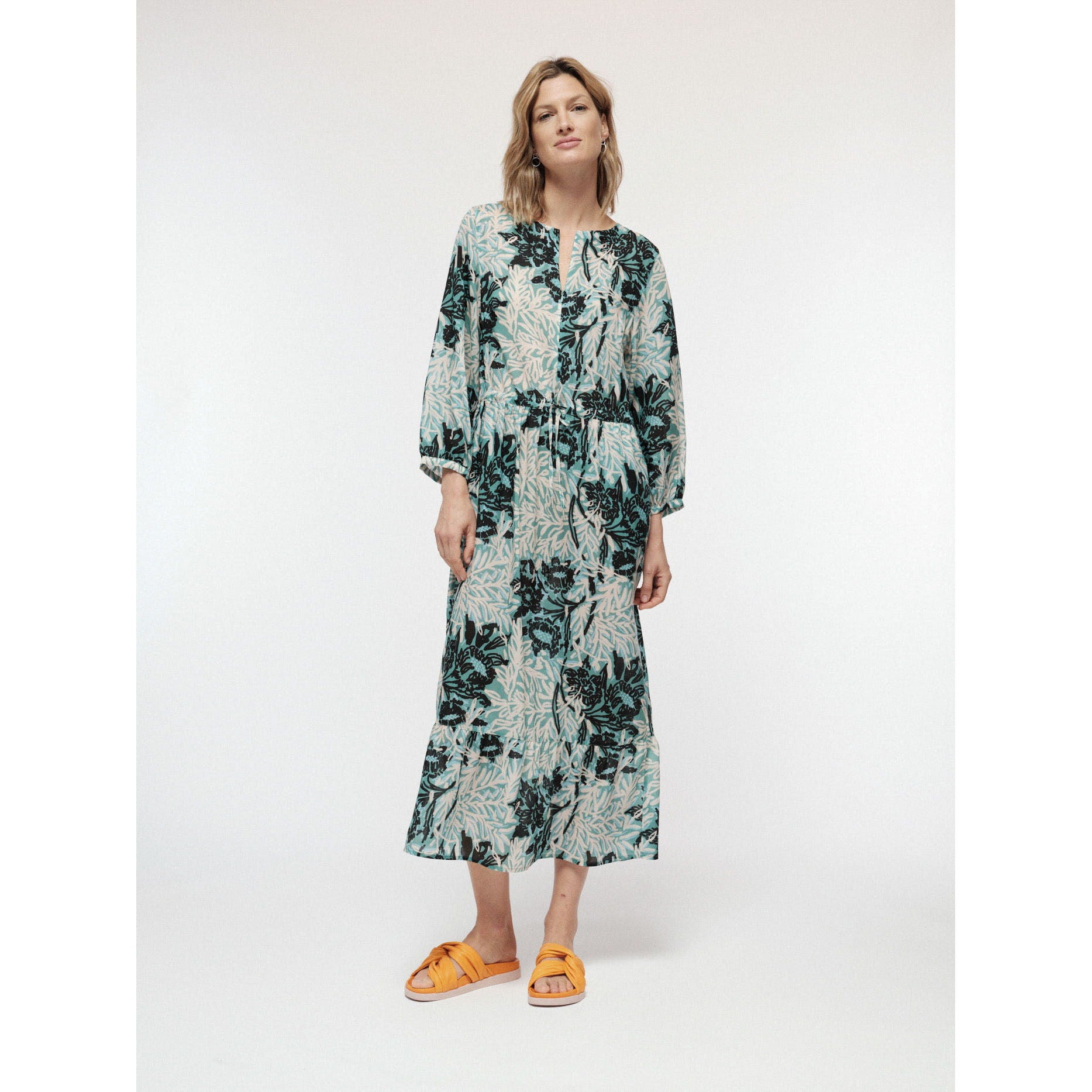 Midikleid Print VINTAGE FLOWER aus TENCEL™