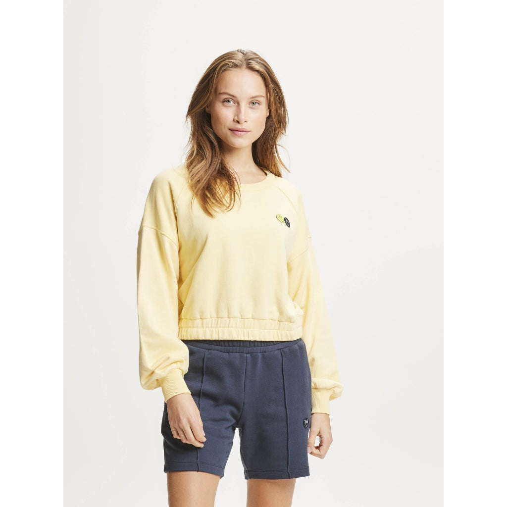 Cropped Sweat Pullover KCA X SMILEY® aus Bio-Baumwolle