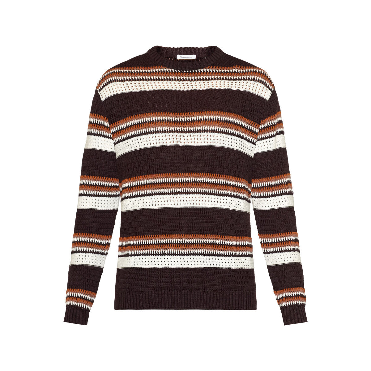 Strickpullover HANDCRAFTED STRIPED aus Bio-Baumwolle