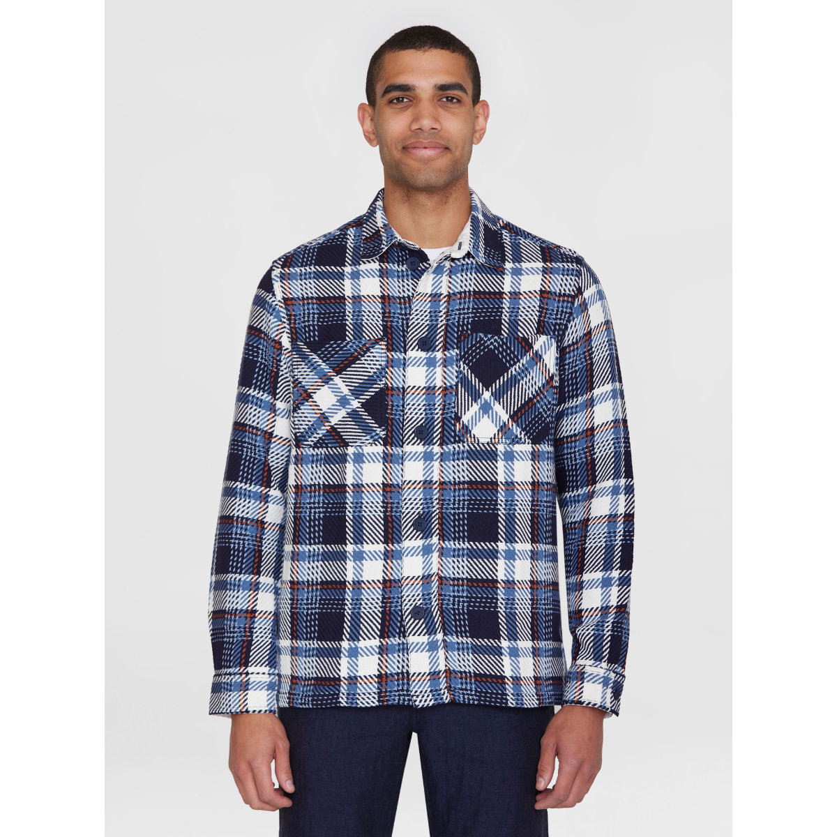 Kariertes Overshirt CHECKED aus Bio-Baumwolle