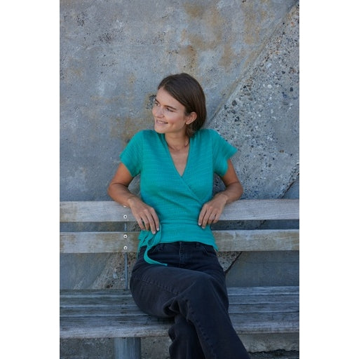 Wickelshirt KARLA aus Bio-Baumwolle