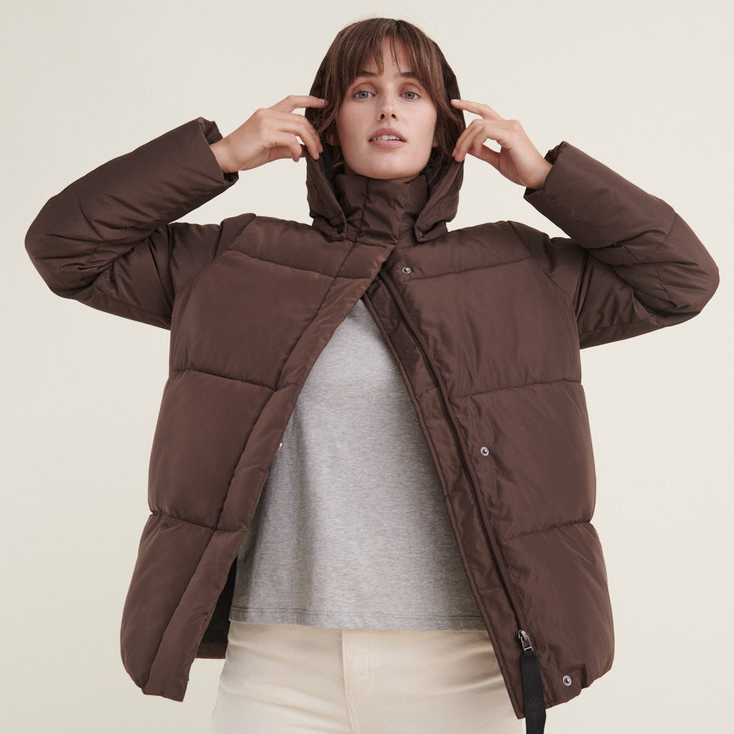 Kurze Pufferjacke DAGMAR aus recyceltem Polyester