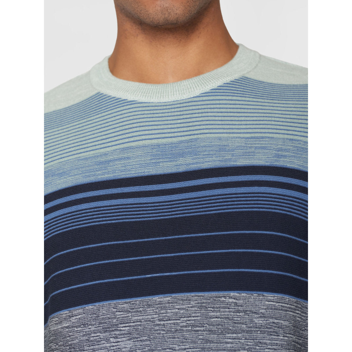 Strickpullover MULTICOLOR STRIPED aus Bio-Baumwolle
