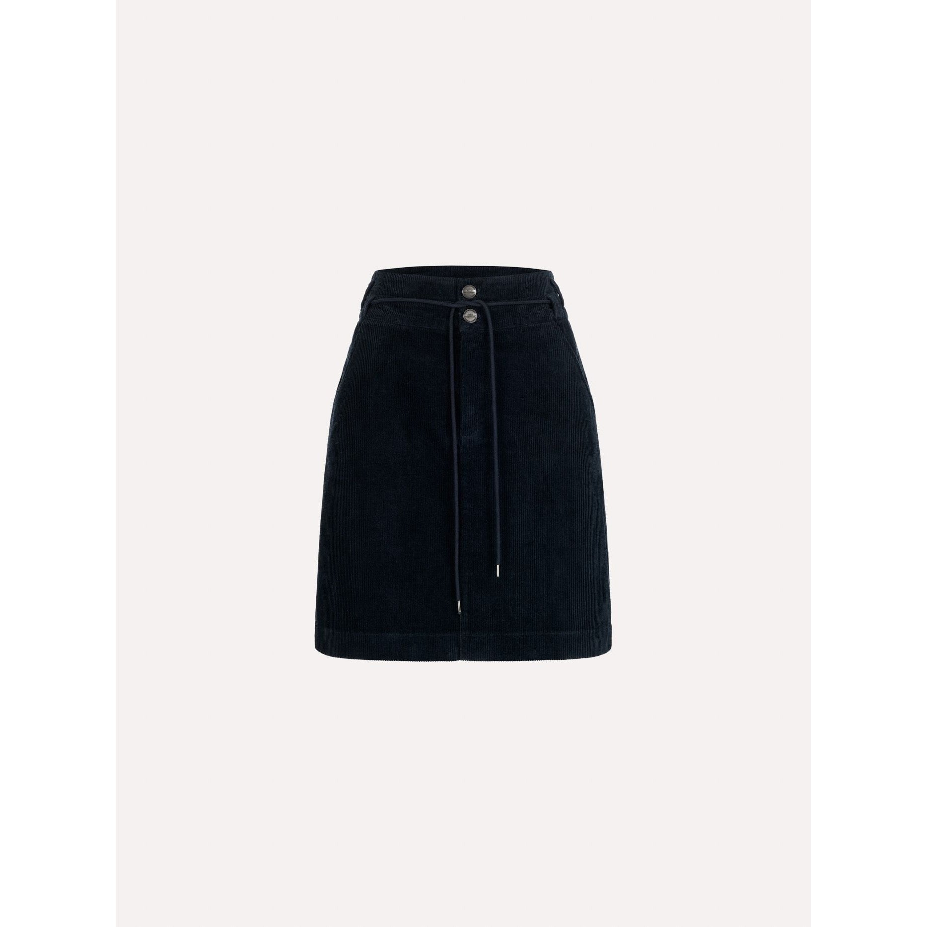 Kord-Rock in A-Linie mit hoher Taille