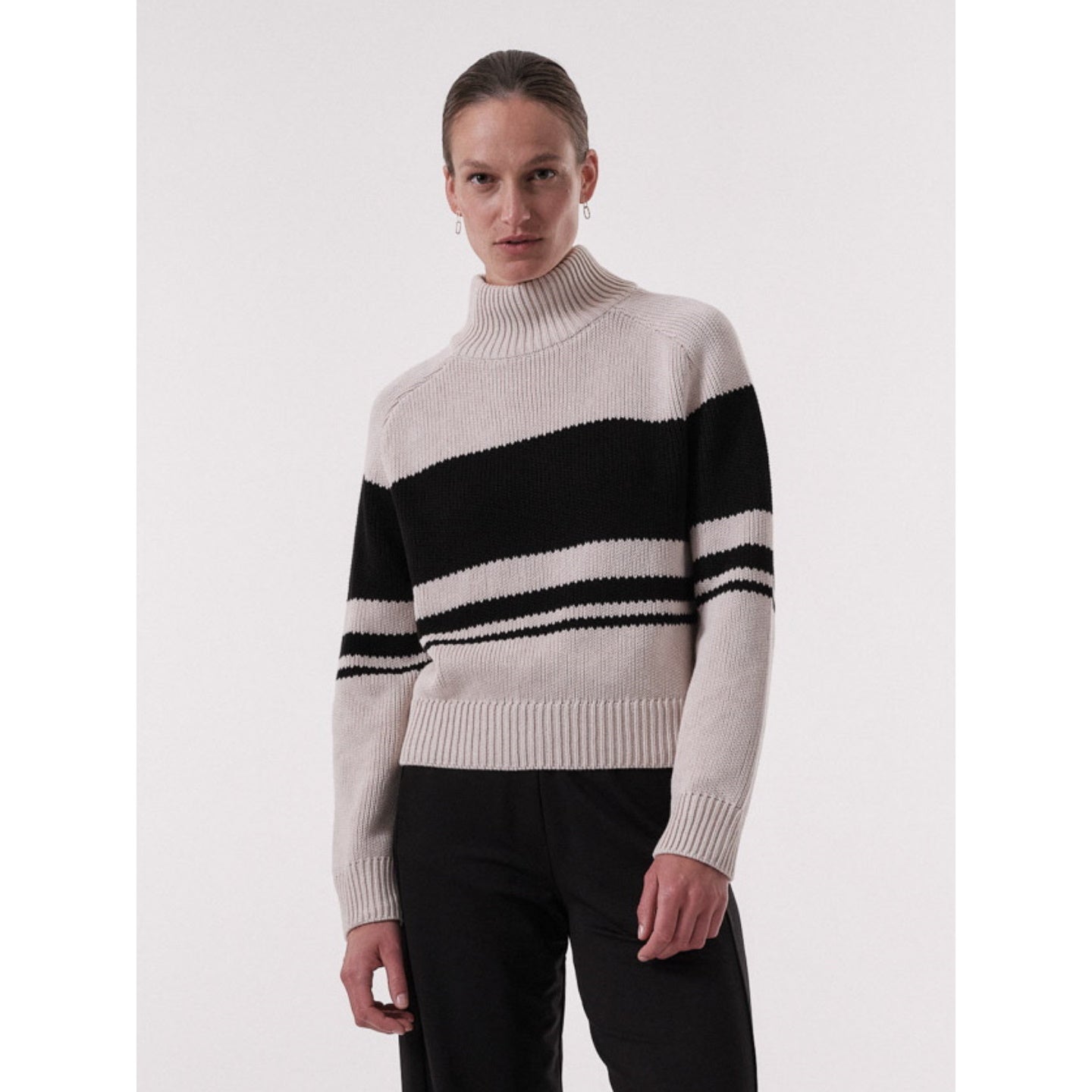 Colourblock Pullover aus Bio-Baumwolle