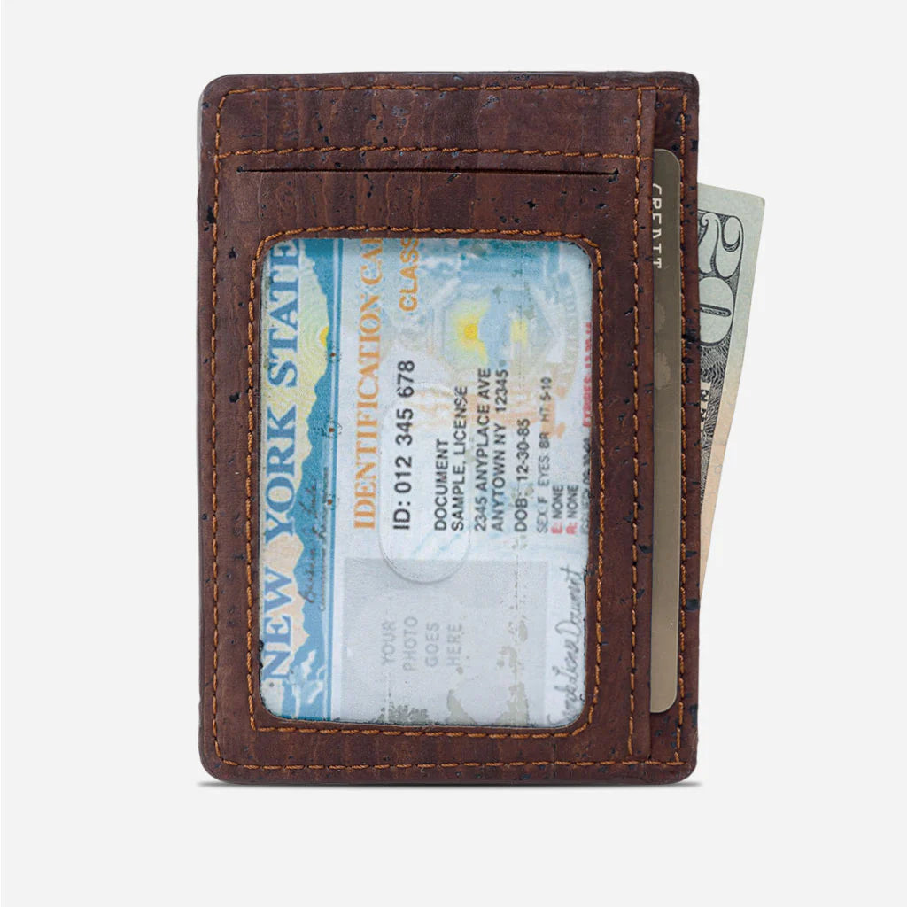 Karten-Portemonnaie aus Kork - RFID Safe