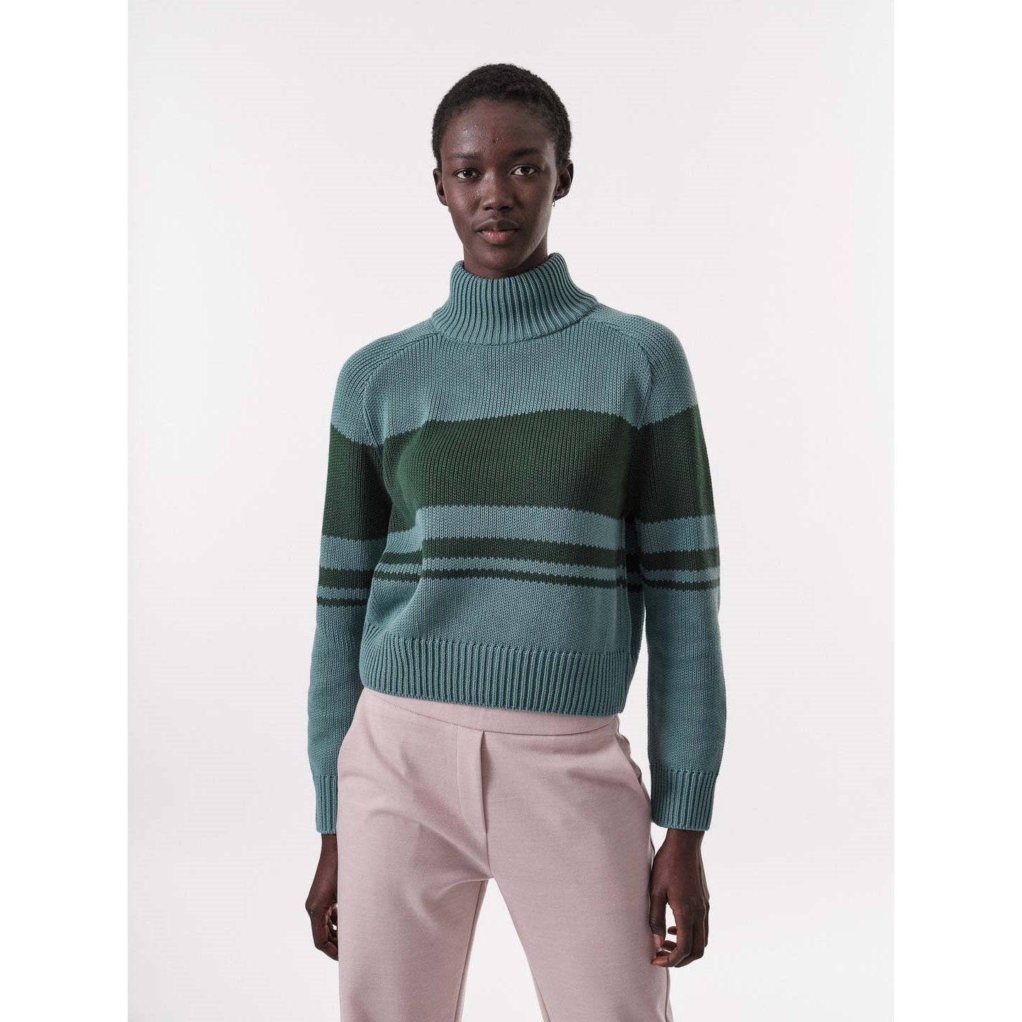 Colourblock Pullover aus Bio-Baumwolle