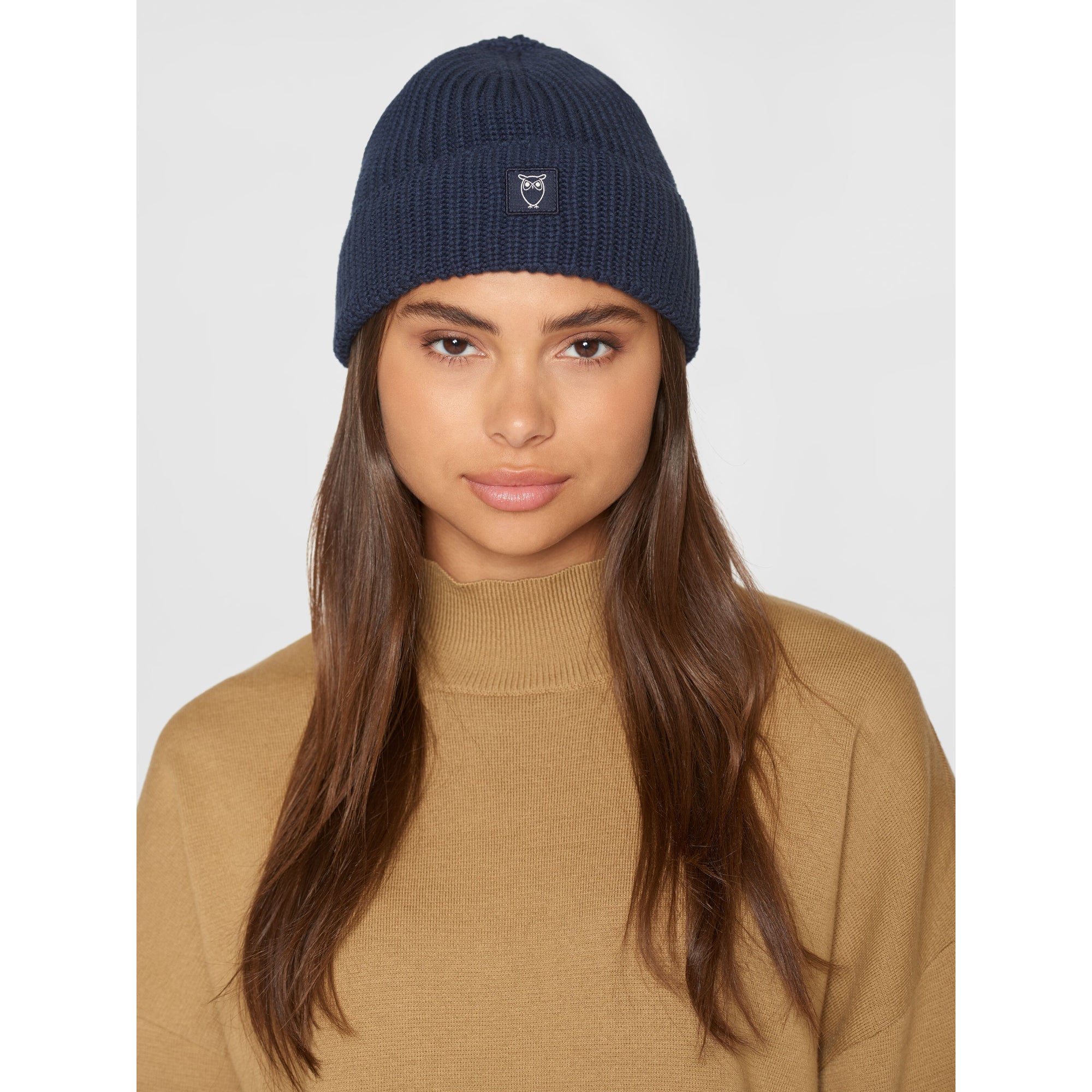 Strickmütze RIB HAT LEAF aus Bio-Baumwolle