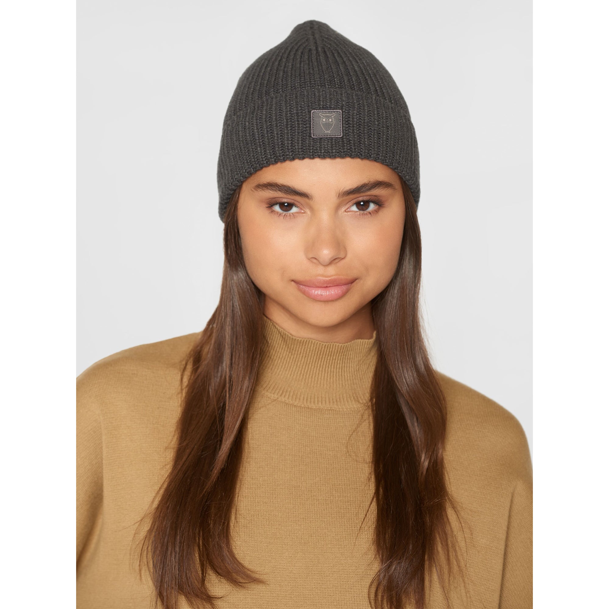 Strickmütze RIB HAT LEAF aus Bio-Baumwolle