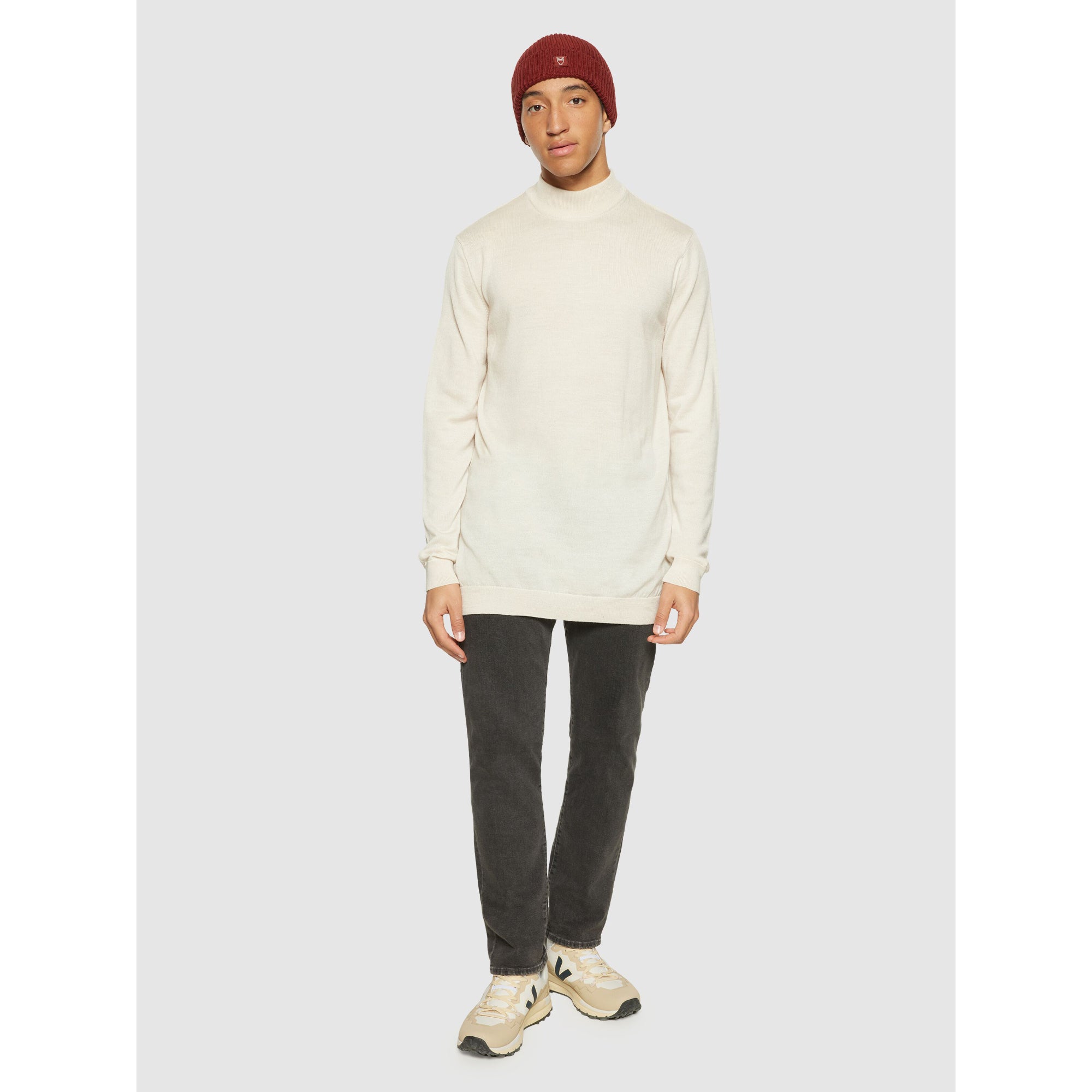 Strickmütze RIB HAT LEAF aus Bio-Baumwolle