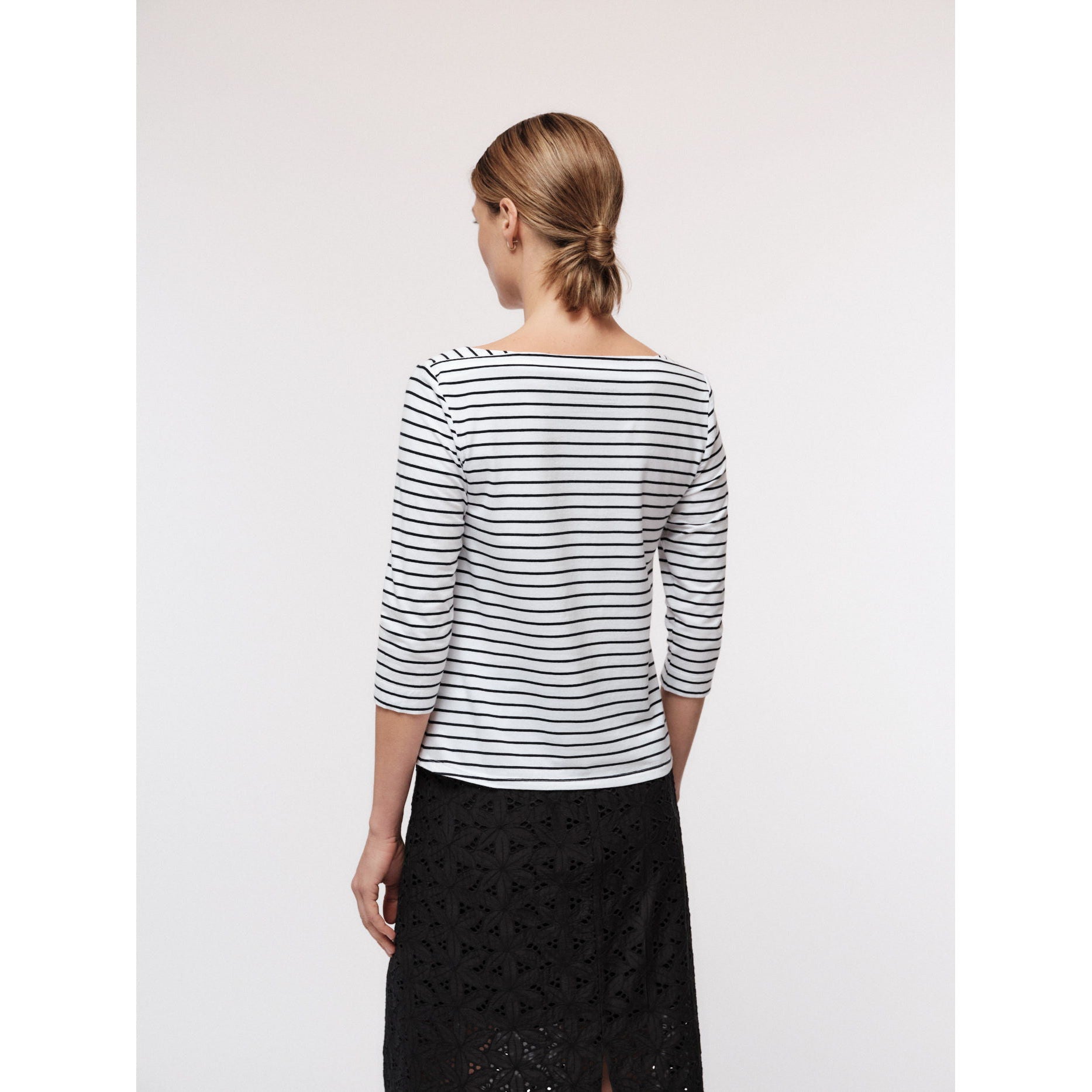 U-Boot Shirt mit Streifen aus Bio-Baumwolle