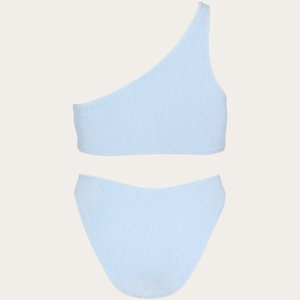 Bikini RIBBLE mit einer freien Schulter mit recyceltem Material