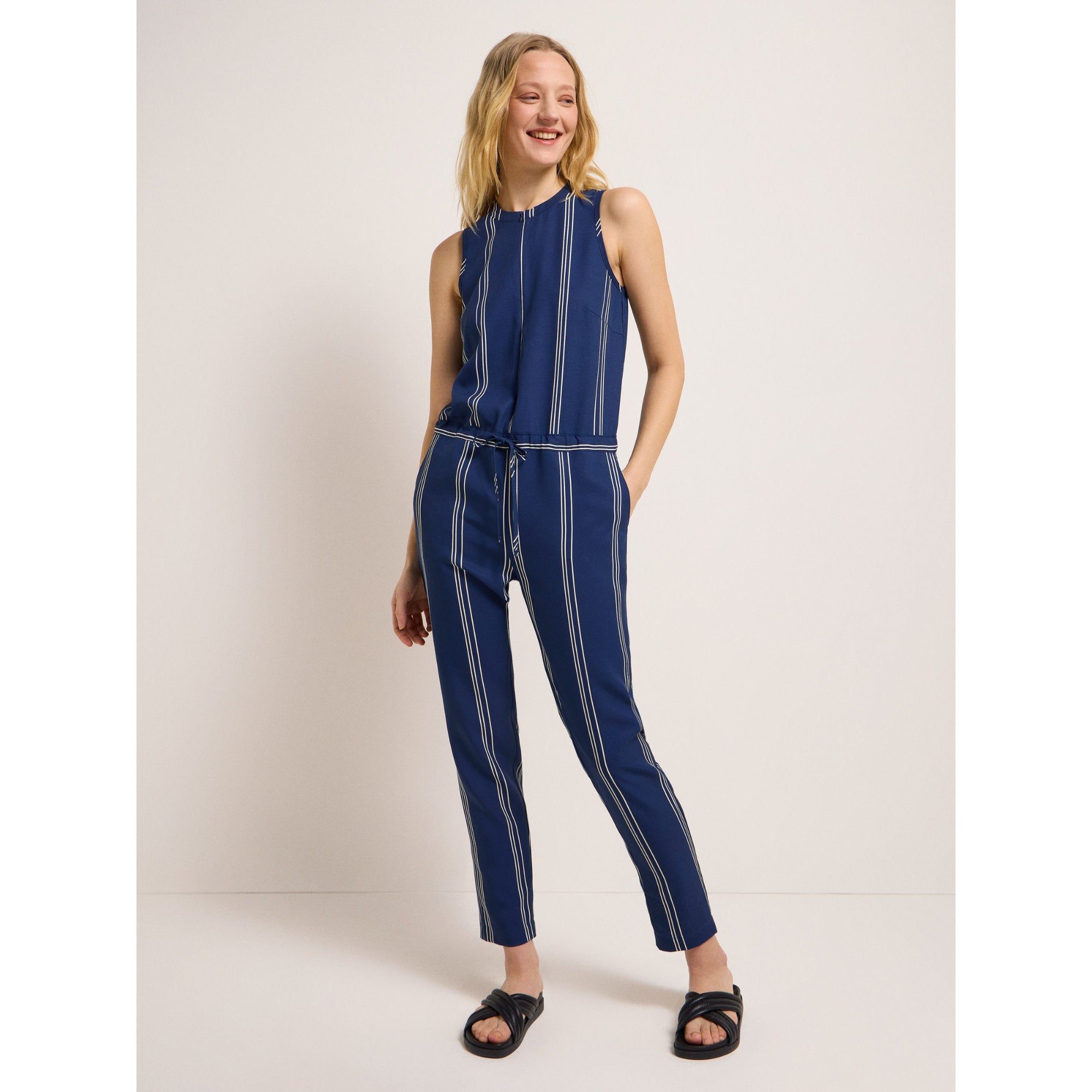 Jumpsuit STRIPE aus TENCEL™ und Bio-Leinen