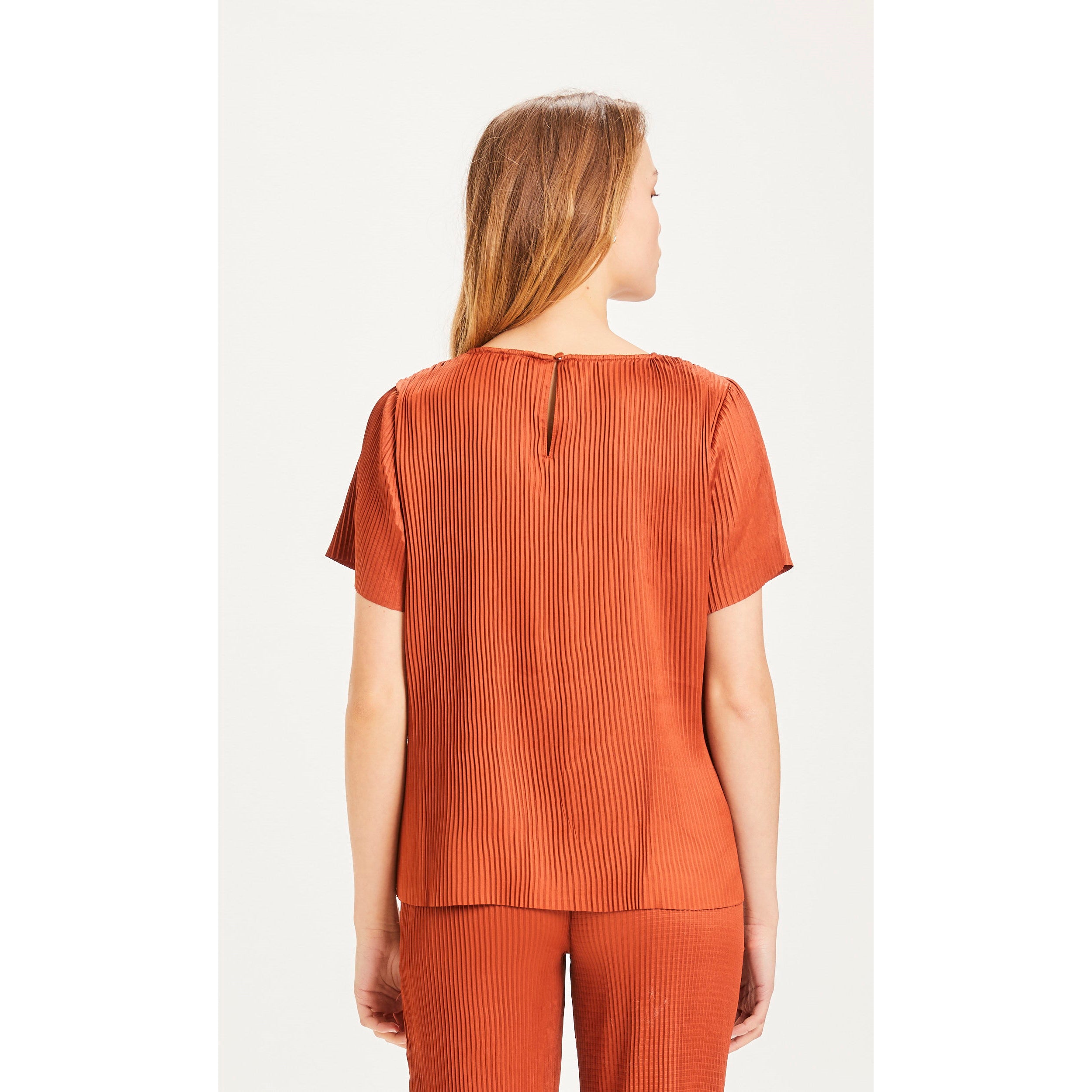 Plisseeshirt ROSA aus recyceltem Material