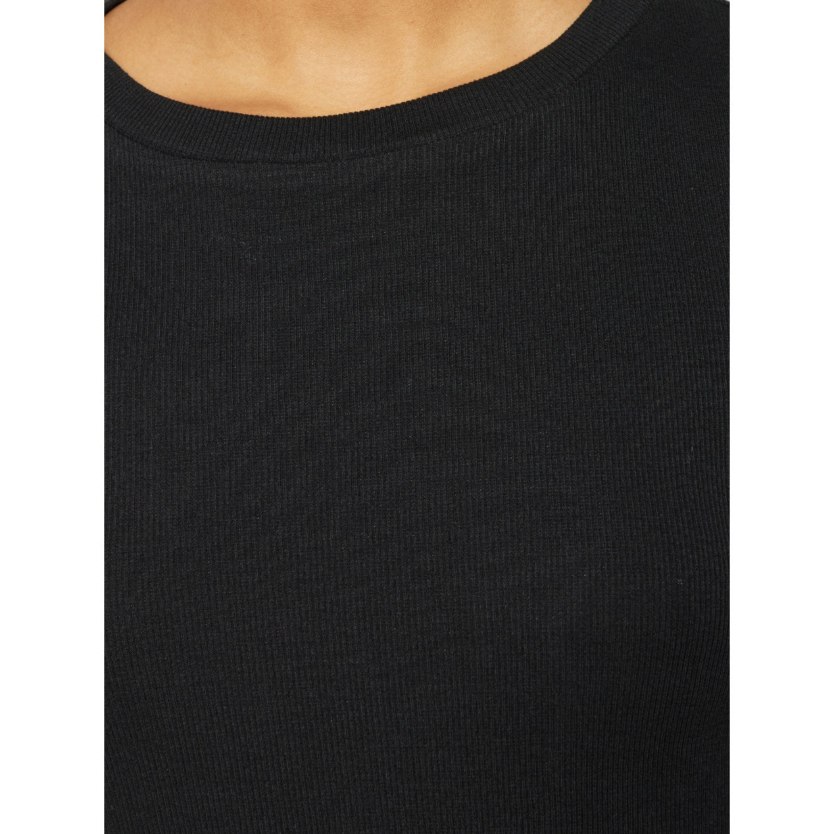 Langarmshirt RIB SCOOP NECK aus Bio-Baumwolle