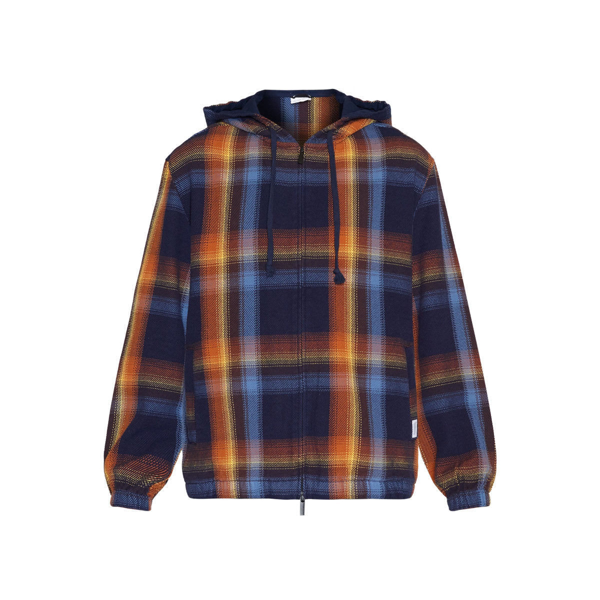 Jacke CHECKED HOODIE TWILL aus Bio-Baumwolle