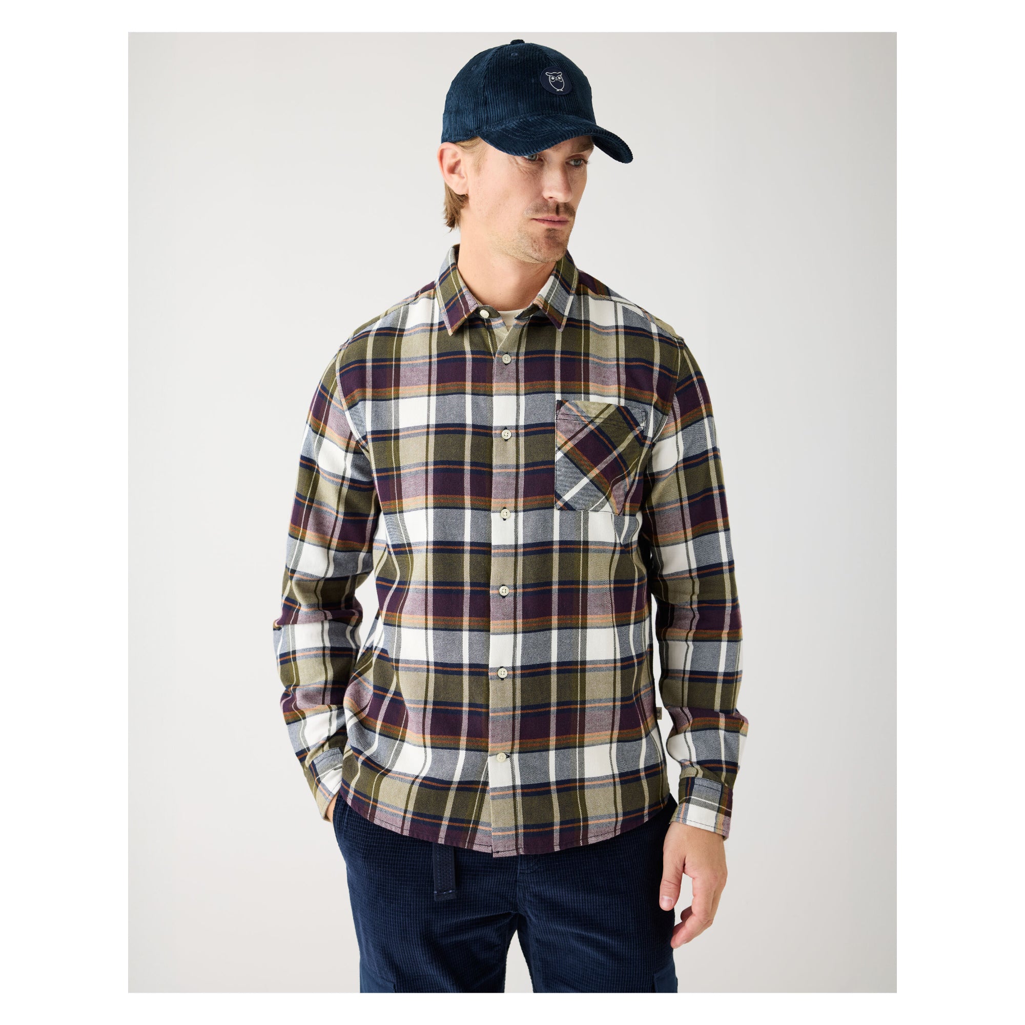 Kariertes Hemd CHECKERED SHIRT Flanell aus Bio-Baumwolle