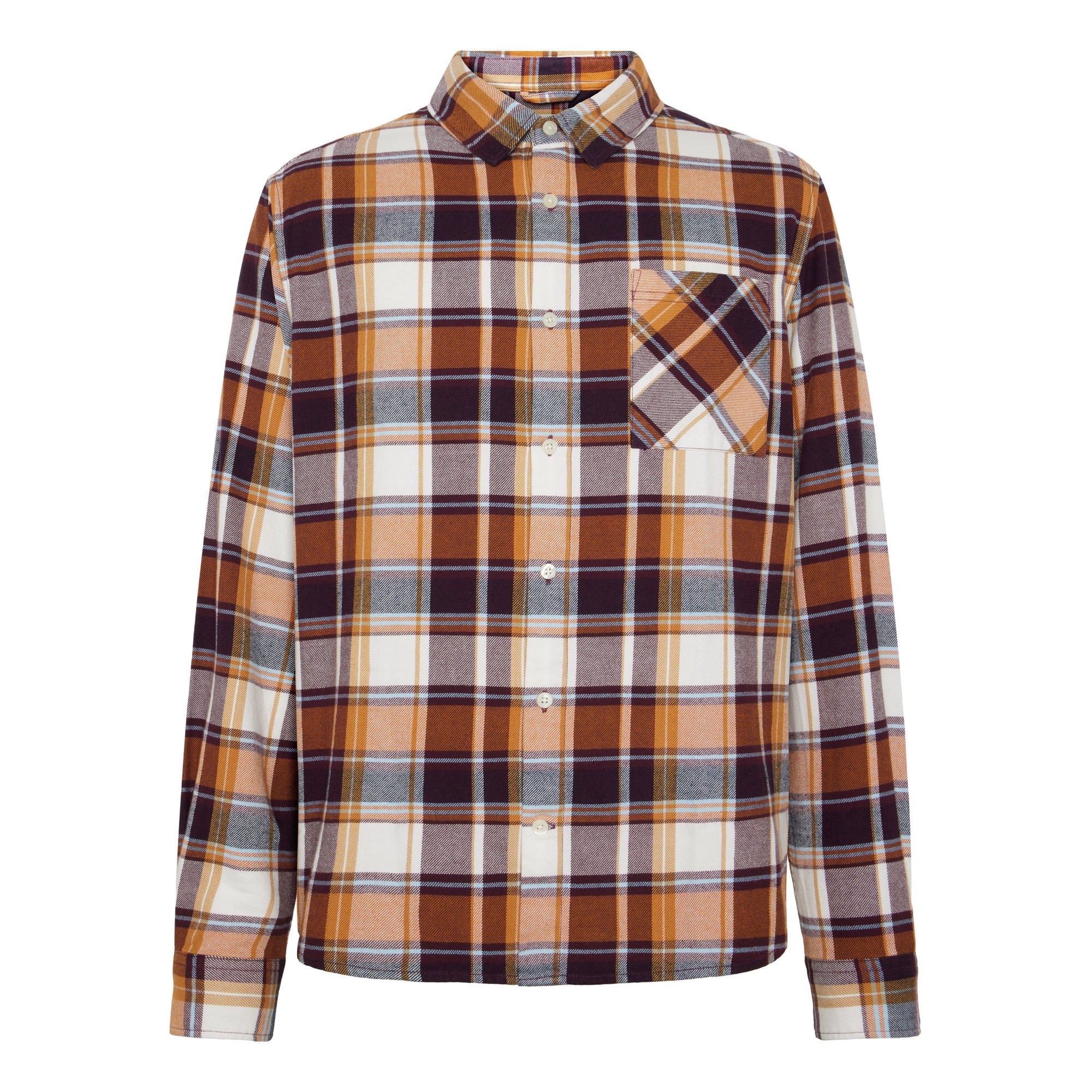 Kariertes Hemd CHECKERED SHIRT Flanell aus Bio-Baumwolle