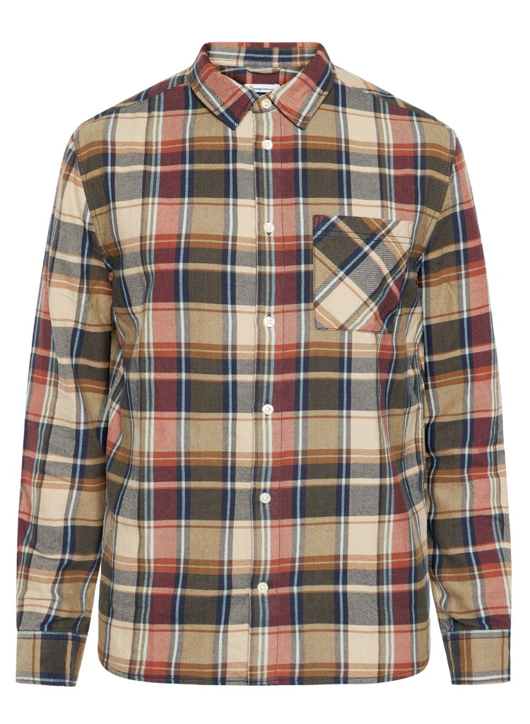 Kariertes Hemd CHECKERED SHIRT Flanell aus Bio-Baumwolle