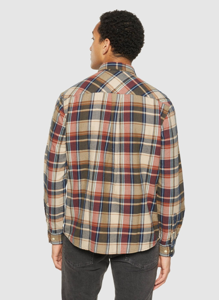 Kariertes Hemd CHECKERED SHIRT Flanell aus Bio-Baumwolle
