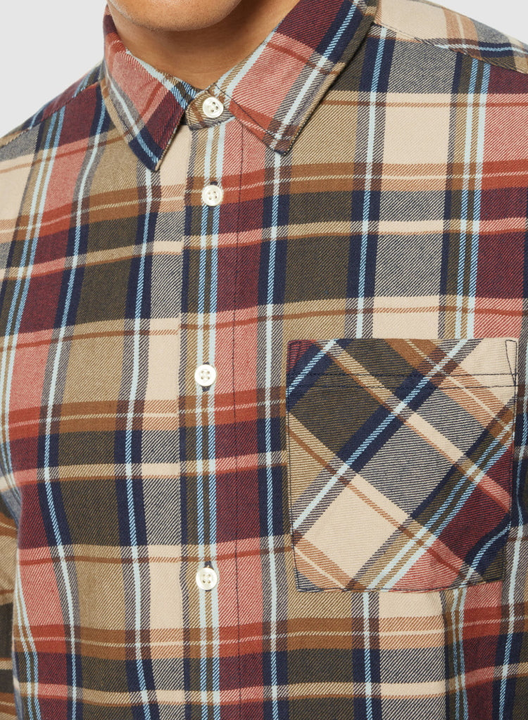 Kariertes Hemd CHECKERED SHIRT Flanell aus Bio-Baumwolle