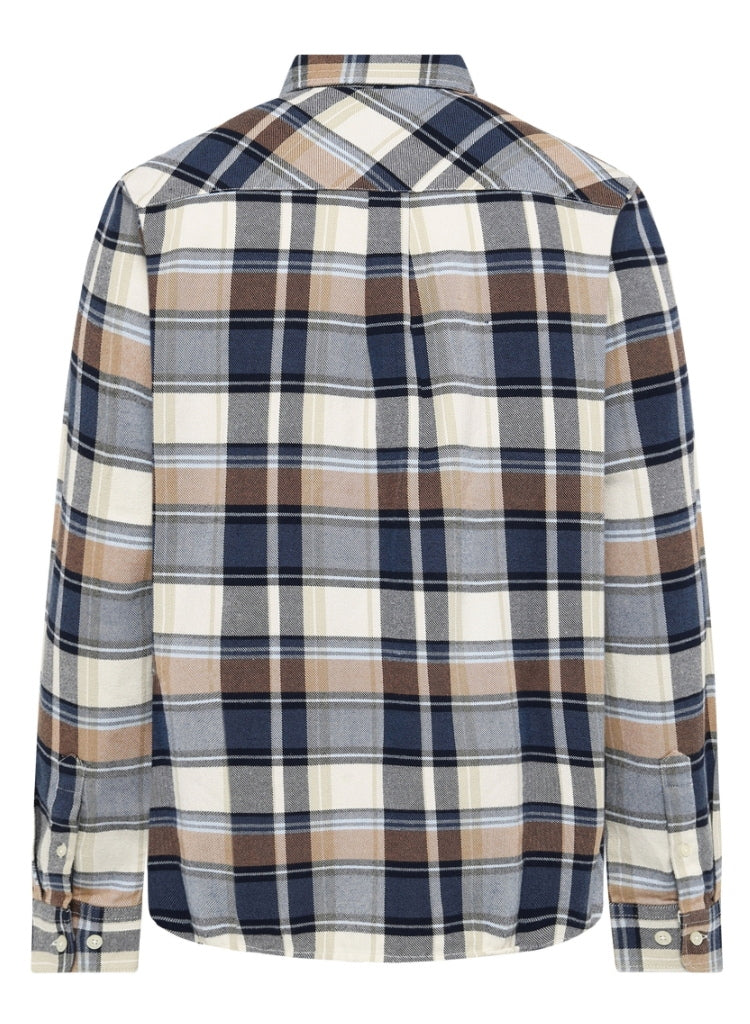 Kariertes Hemd CHECKERED SHIRT Flanell aus Bio-Baumwolle