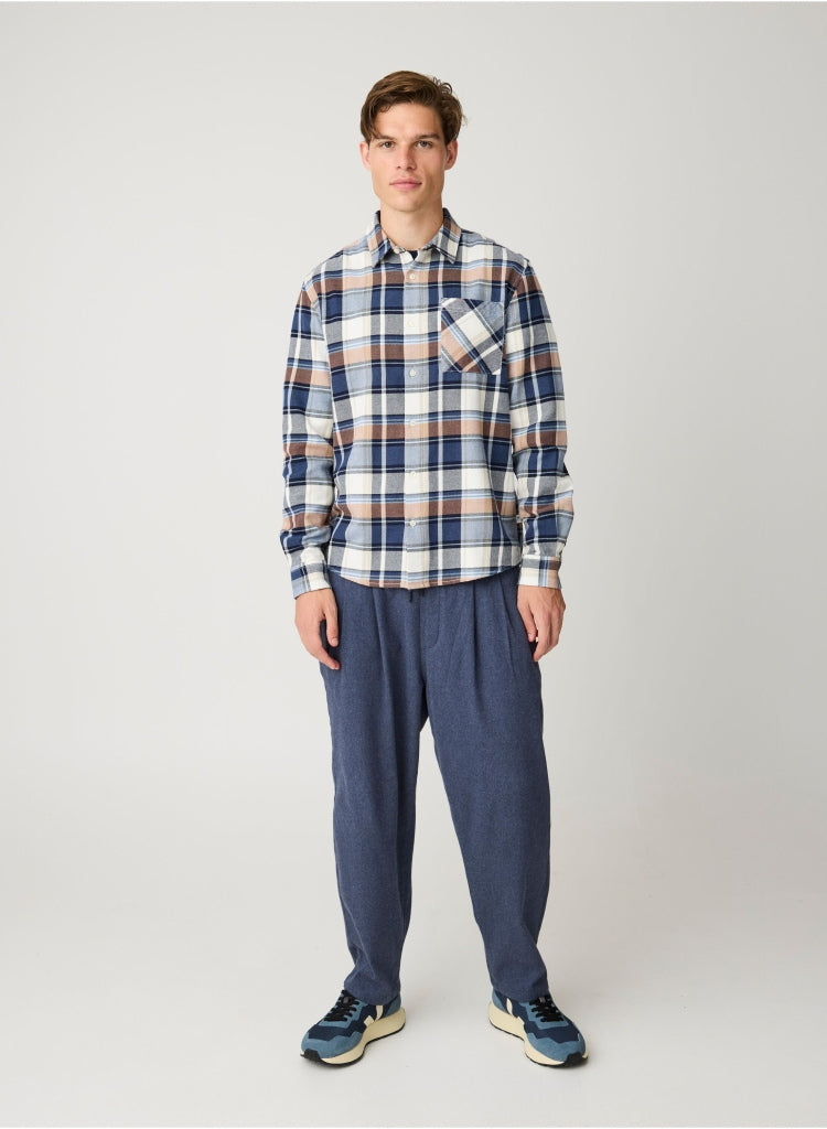 Kariertes Hemd CHECKERED SHIRT Flanell aus Bio-Baumwolle