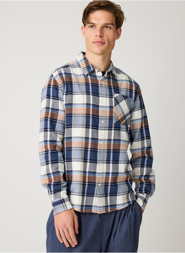 Kariertes Hemd CHECKERED SHIRT Flanell aus Bio-Baumwolle