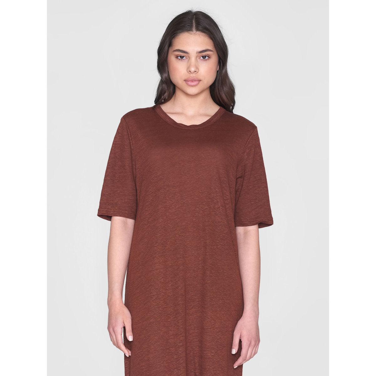 Leinenkleid SHORT SLEEVED aus Bio-Leinen