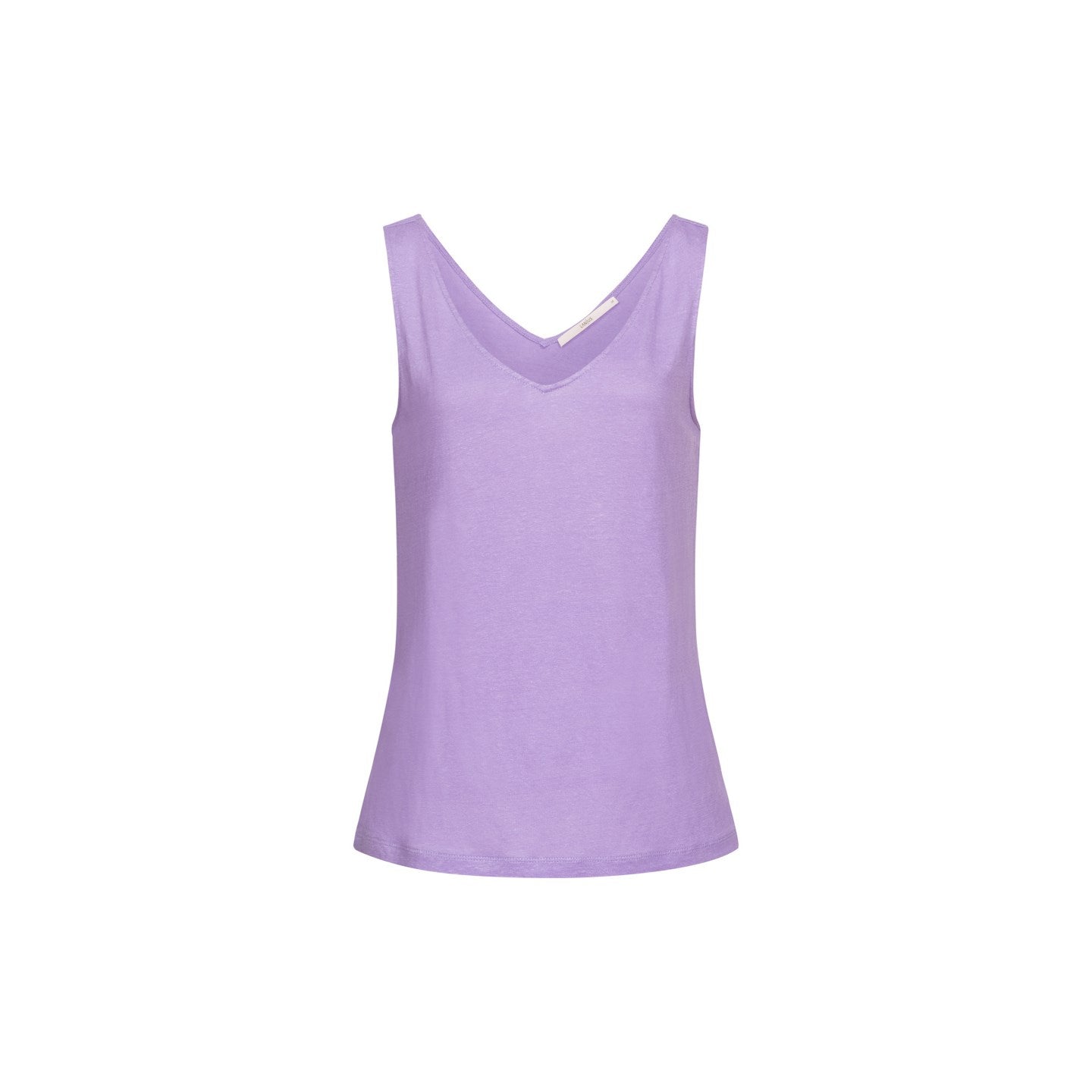 Tanktop mit V-Ausschnitt aus Bio-Leinen