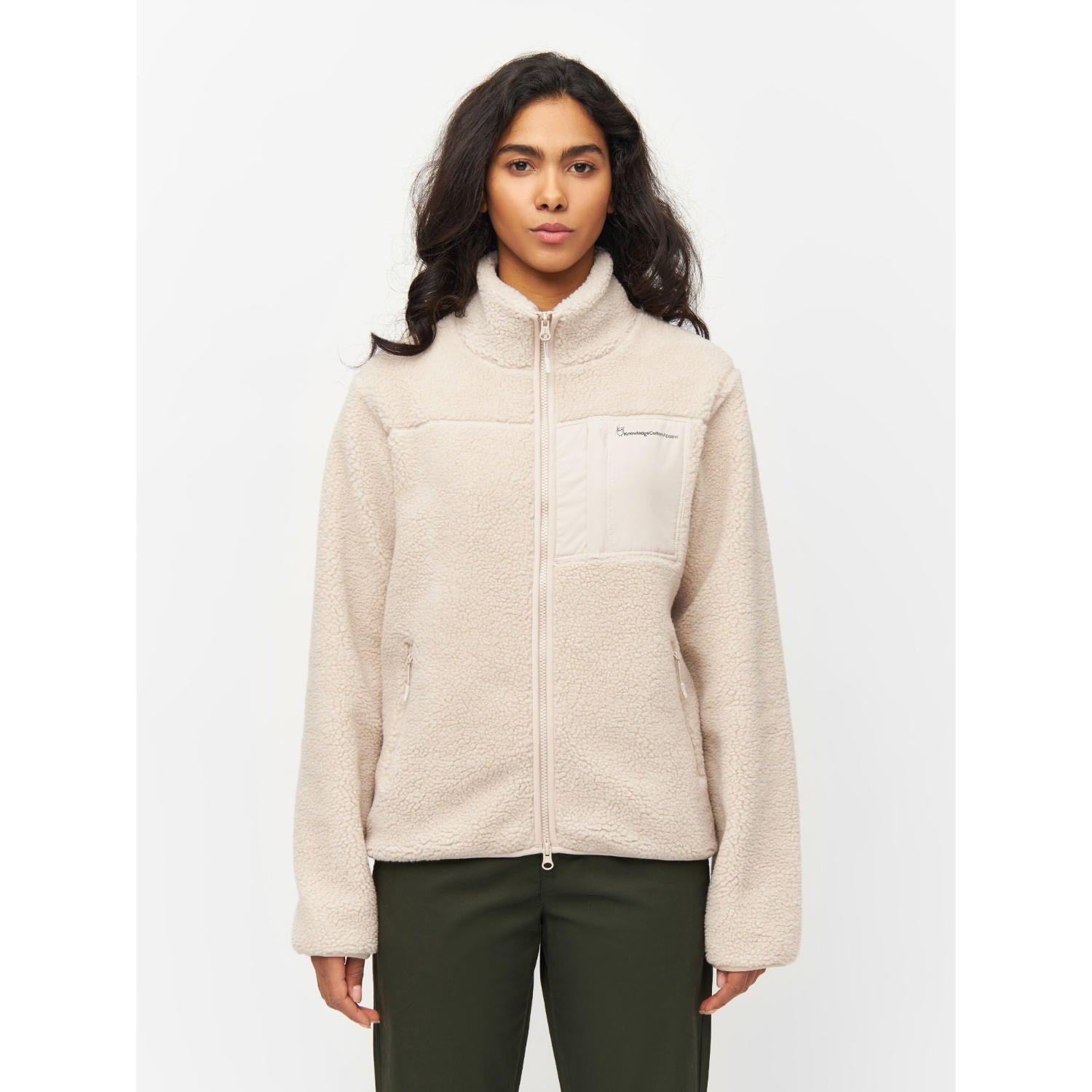 Teddyfleece Jacke HIGH NECK aus recyceltem Polyester