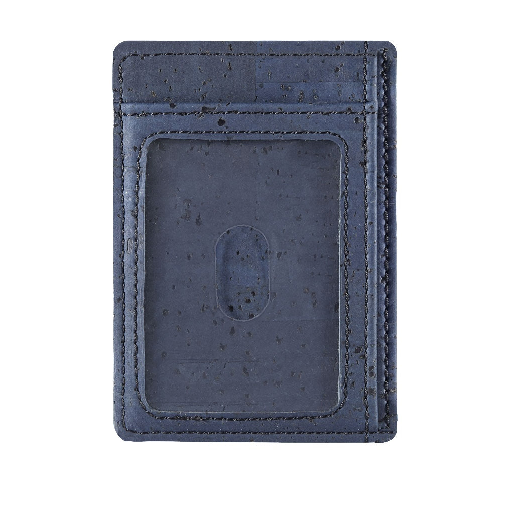 Kork Karten-Portemonnaie Blue