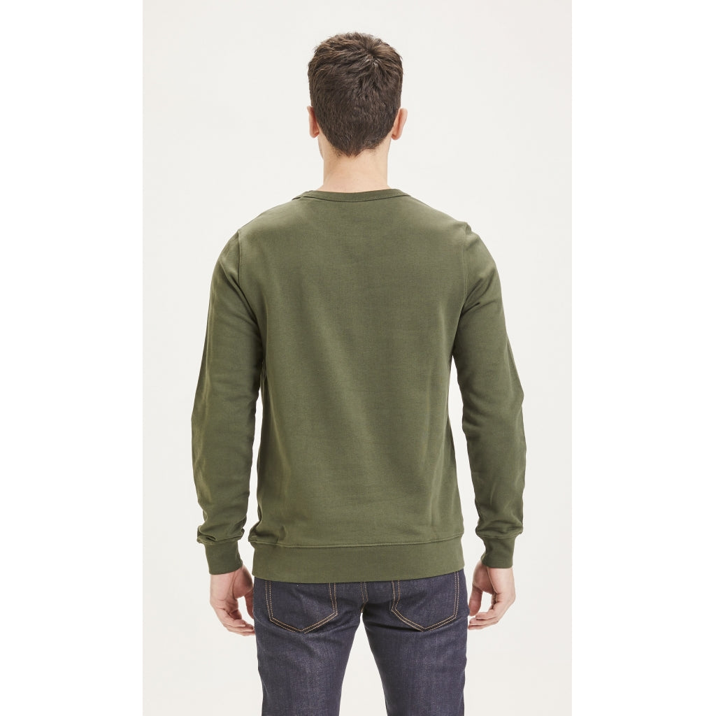 Sweat-Pullover ELM mit Badge aus Bio-Baumwolle