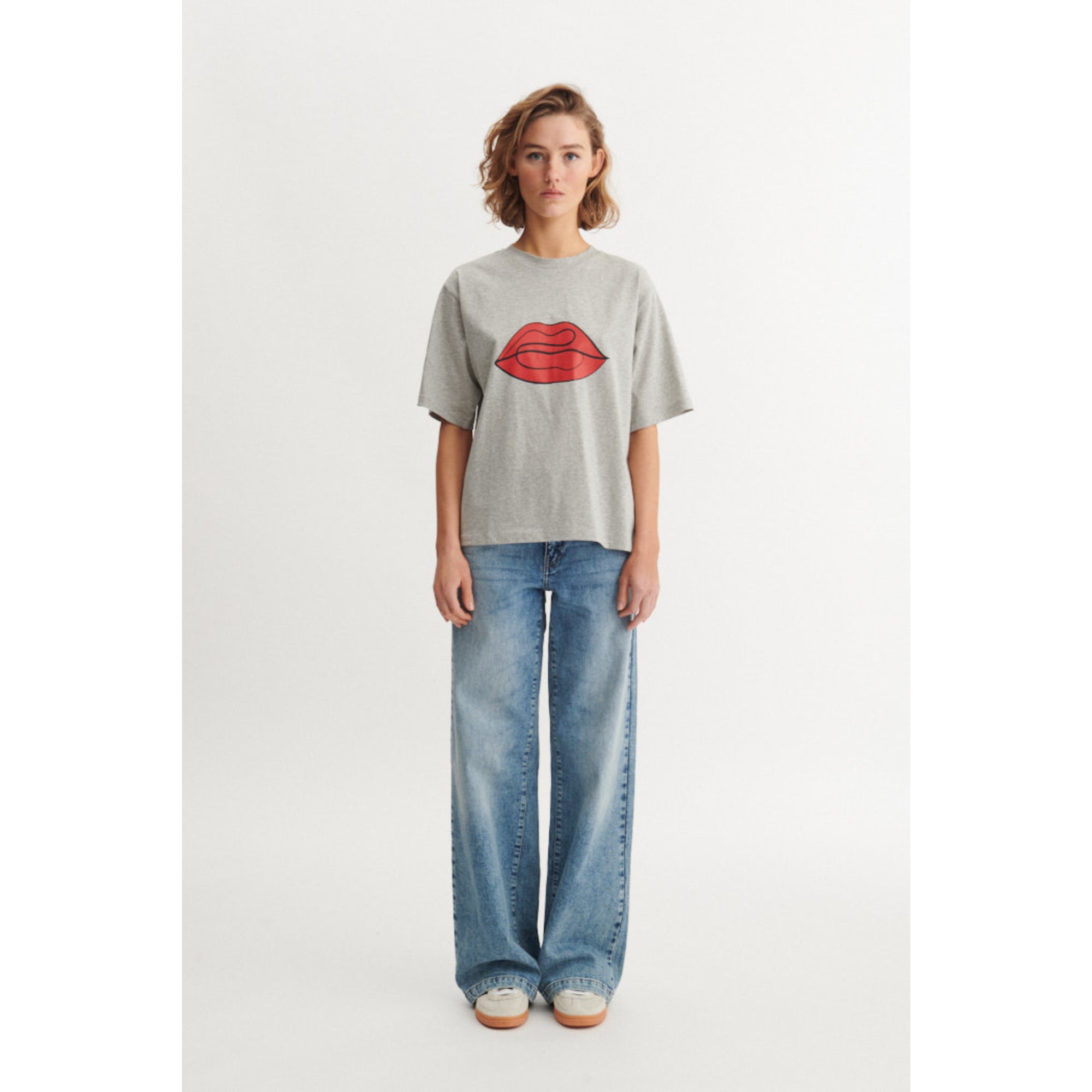 T-Shirt RAJA RED LIP aus Bio-Baumwolle GOTS