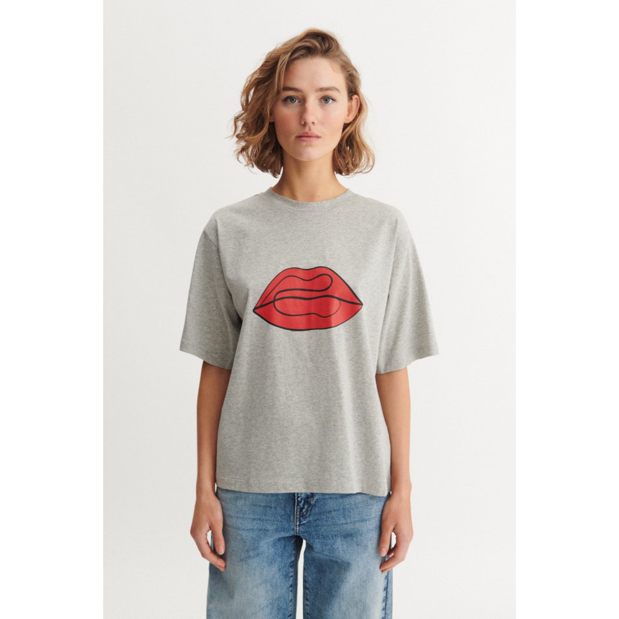 T-Shirt RAJA RED LIP aus Bio-Baumwolle GOTS