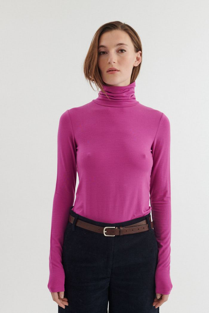 Rollkragenshirt JOLINE aus Tencel™ von LENZING™