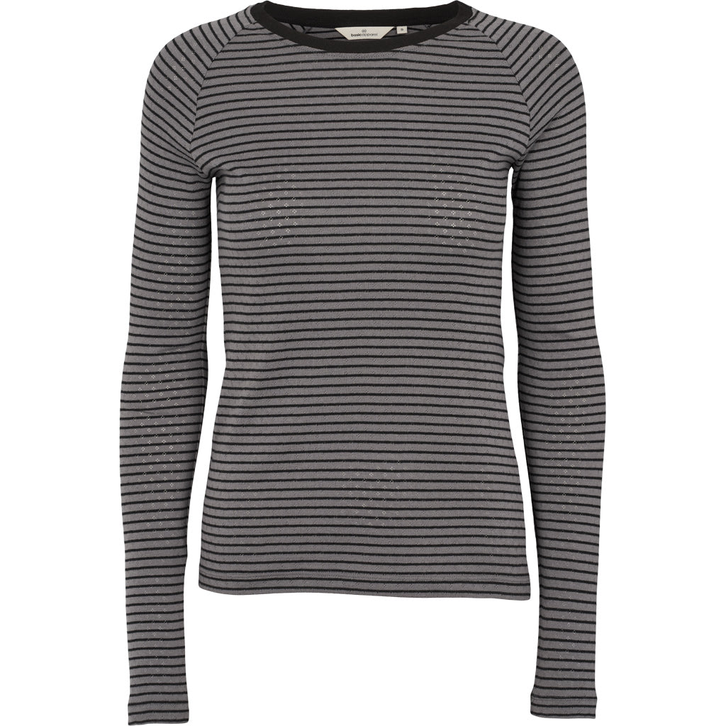 Langarmshirt ARENSE mit Lochmuster aus Bio-Baumwolle