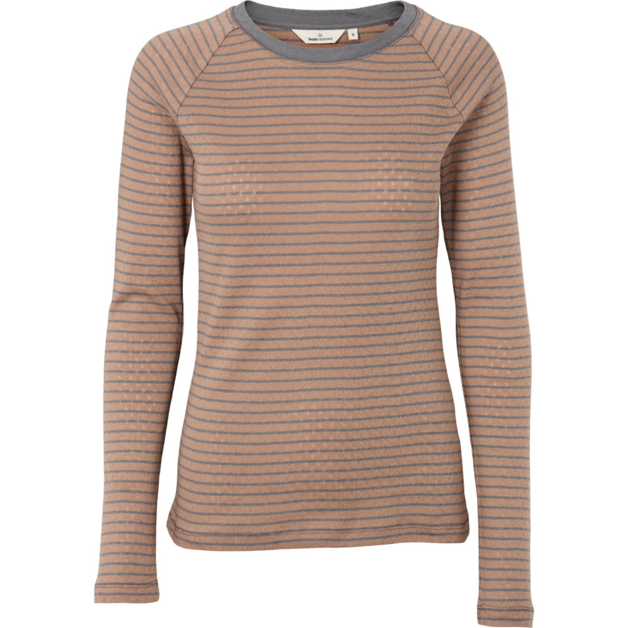 Langarmshirt ARENSE mit Lochmuster aus Bio-Baumwolle