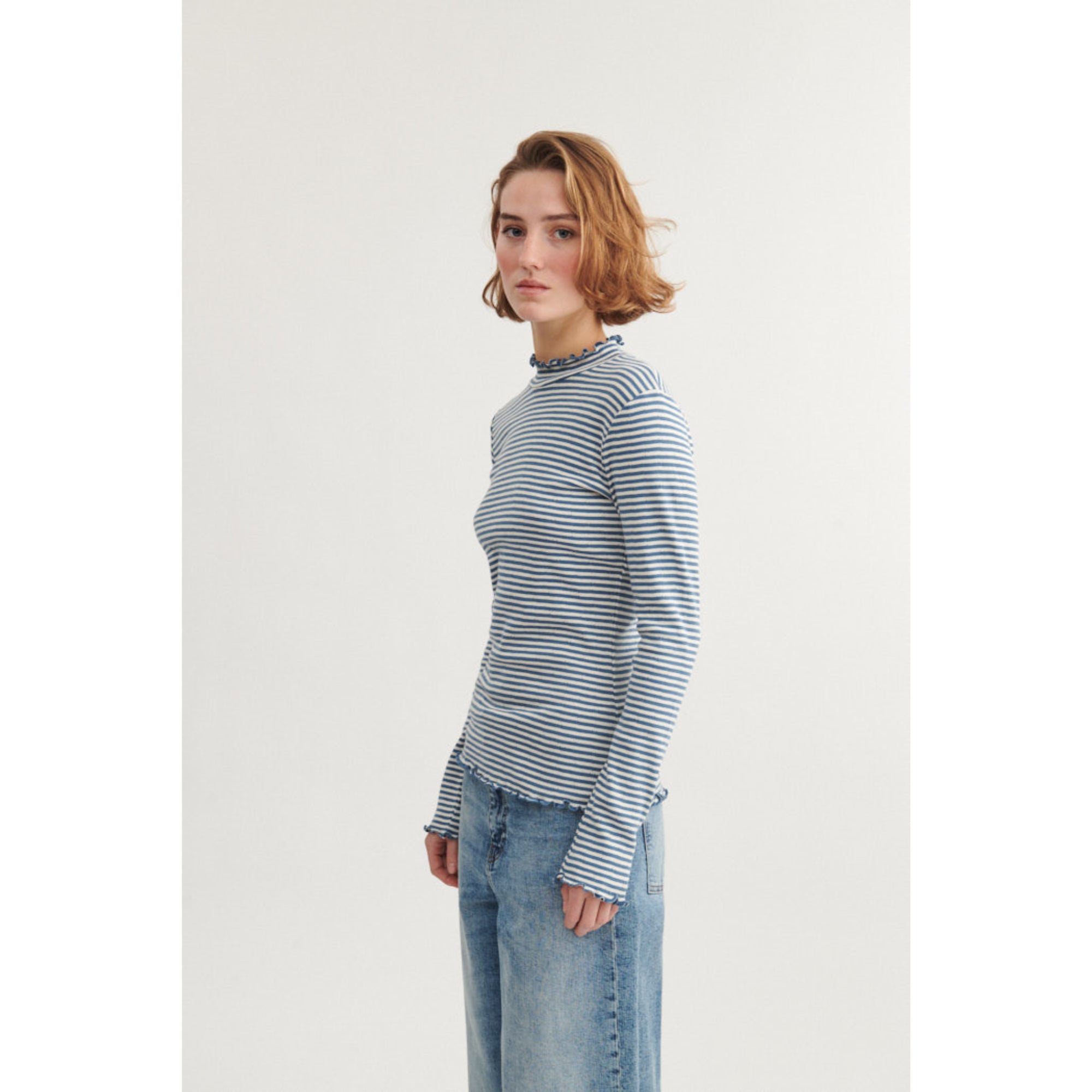 Rollkragenshirt SILMA aus Bio-Baumwolle GOTS