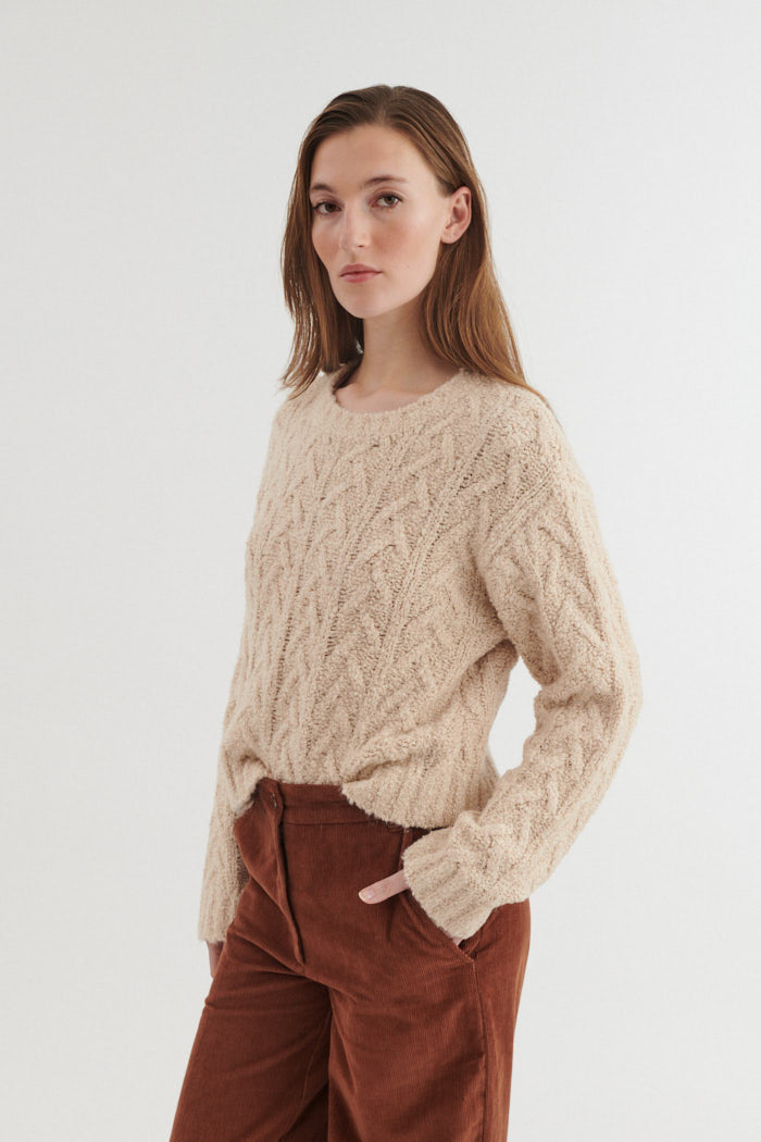 Strick-Pullover TANNI aus Bio-Baumwolle, Bio-Wolle und EcoVero