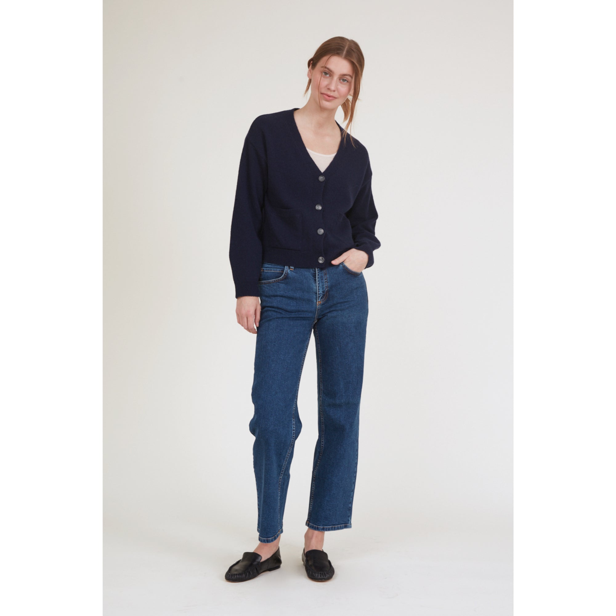 Pocket-Cardigan LISE aus recycelter Wolle