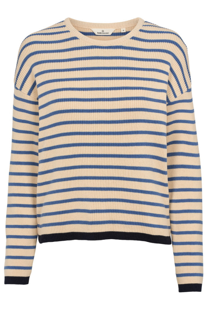 Gestreifter Sweater LILA - Pullover aus Bio-Baumwolle