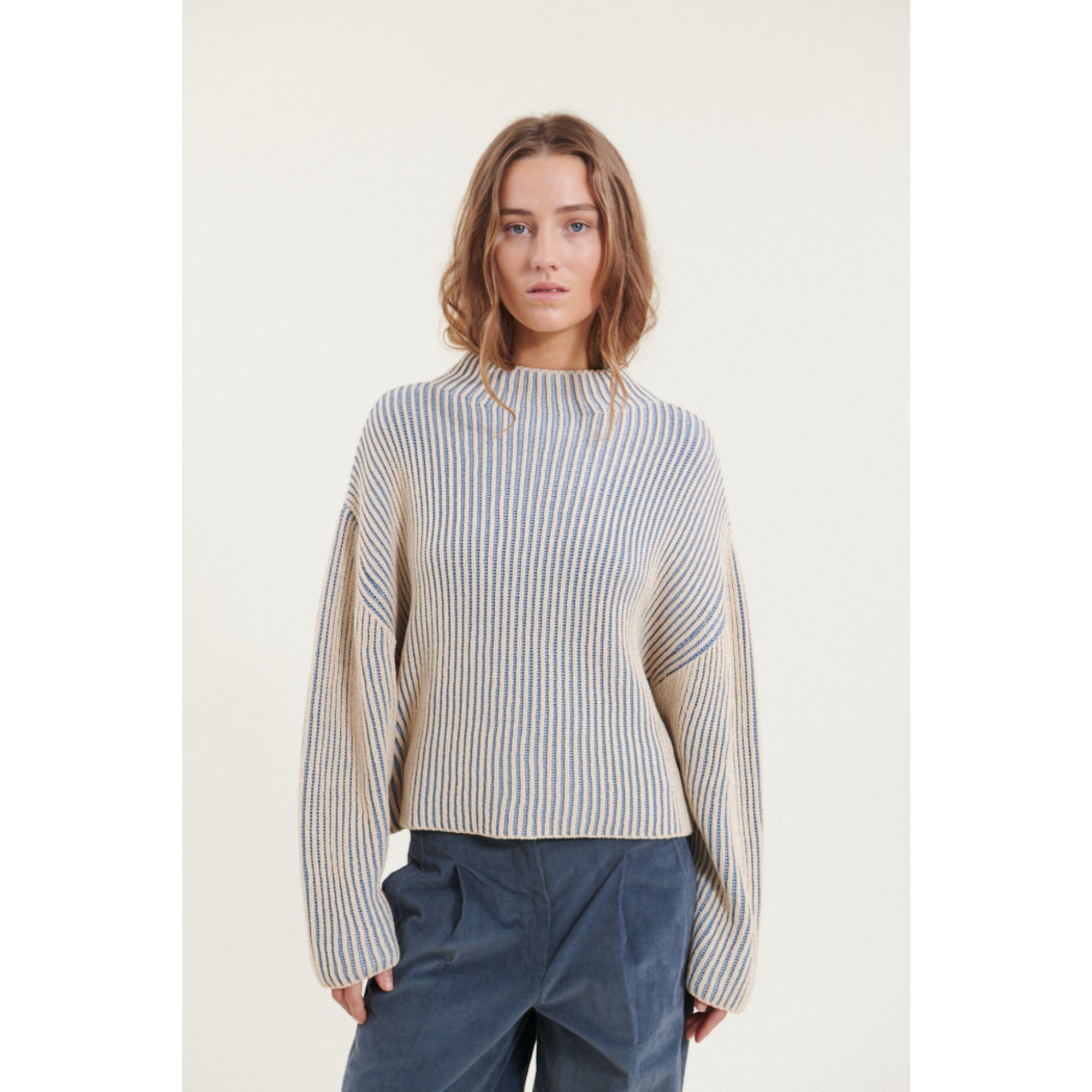 Pullover WINIE zweifarbig 2-Colored aus Bio-Baumwolle