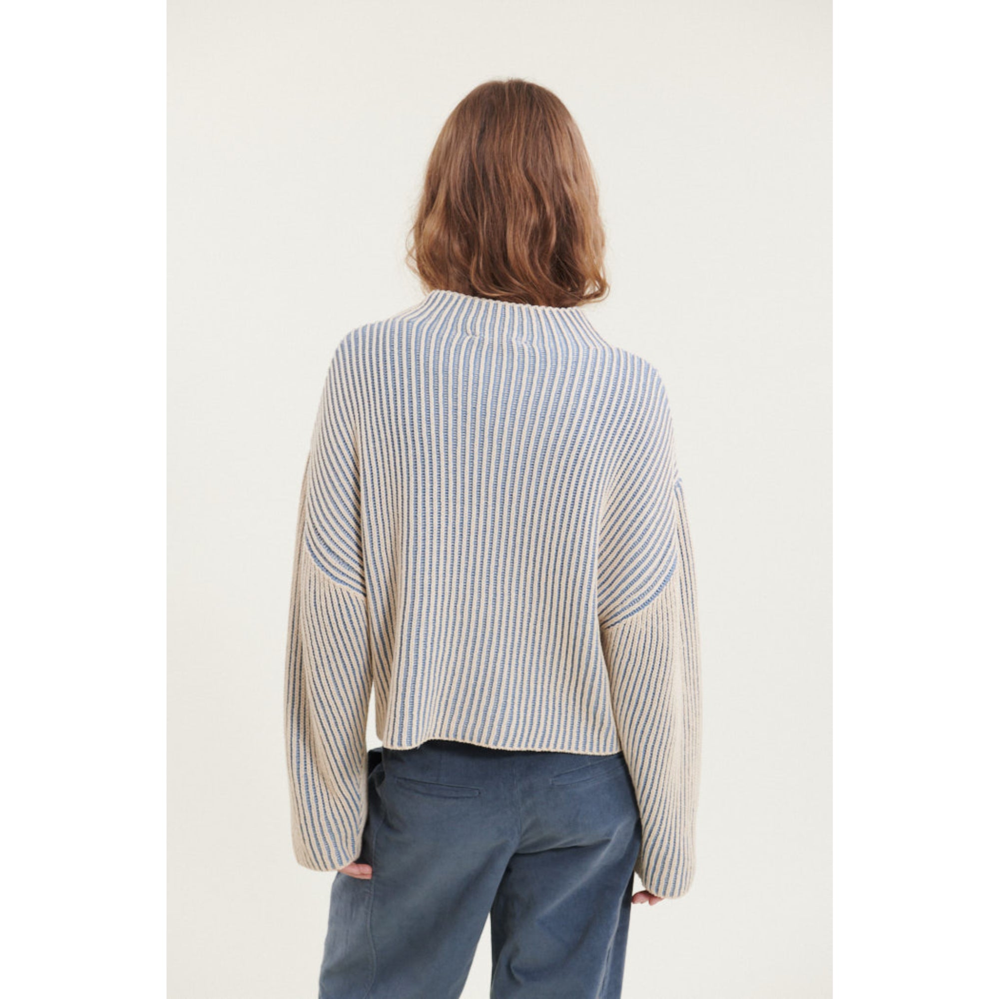 Pullover WINIE zweifarbig 2-Colored aus Bio-Baumwolle