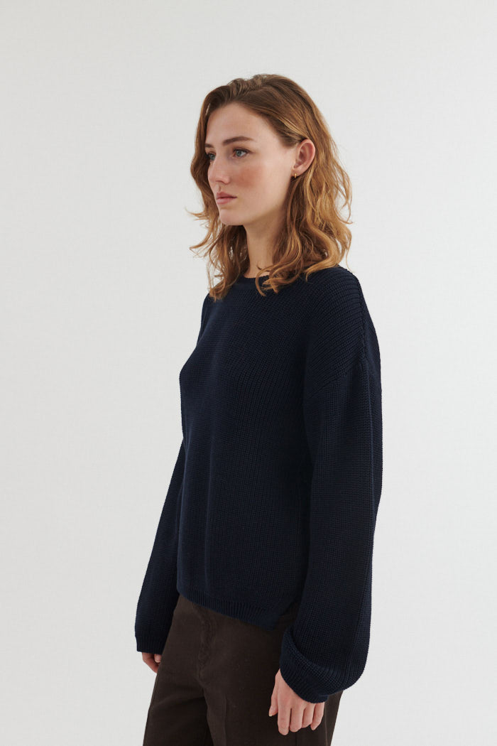 Oversized Strickpullover SUNA aus Bio-Baumwolle