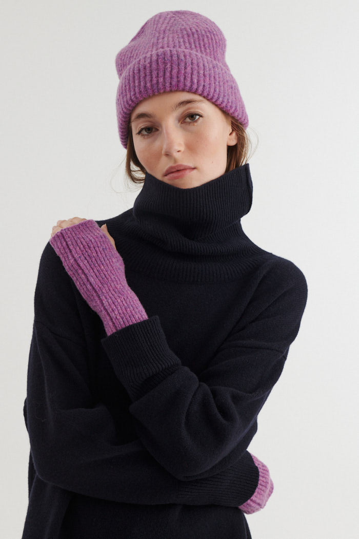 Strick-Beanie Mütze SALLY mit Bio-Wolle